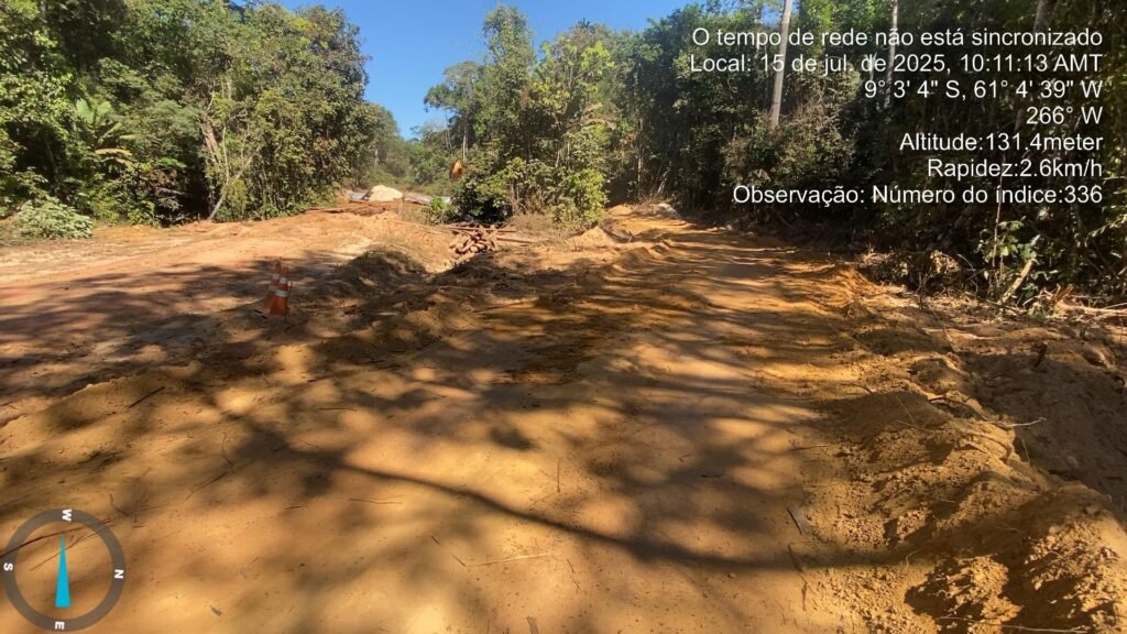 instalação de tubos Armânicos metálicos na rodovia MT-206