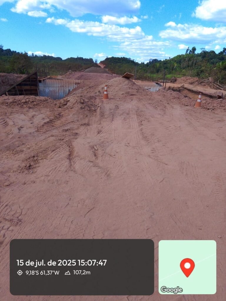 Pontos de instalação dos Tubos Armânicos Rodovia MT-206