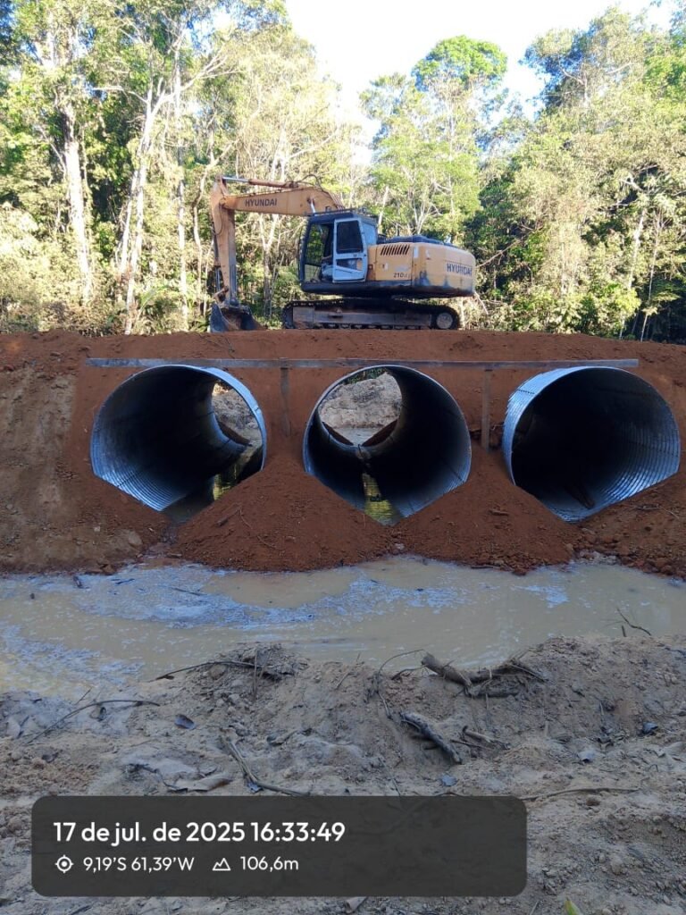 Pontos de instalação dos Tubos Armânicos Rodovia MT-206
