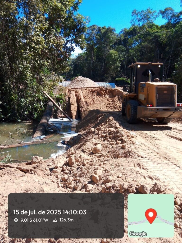 Pontos de instalação dos Tubos Armânicos Rodovia MT-206