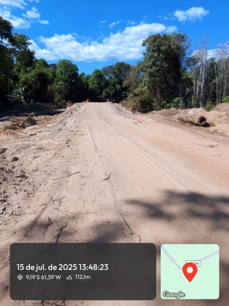 Pontos de instalação dos Tubos Armânicos Rodovia MT-206