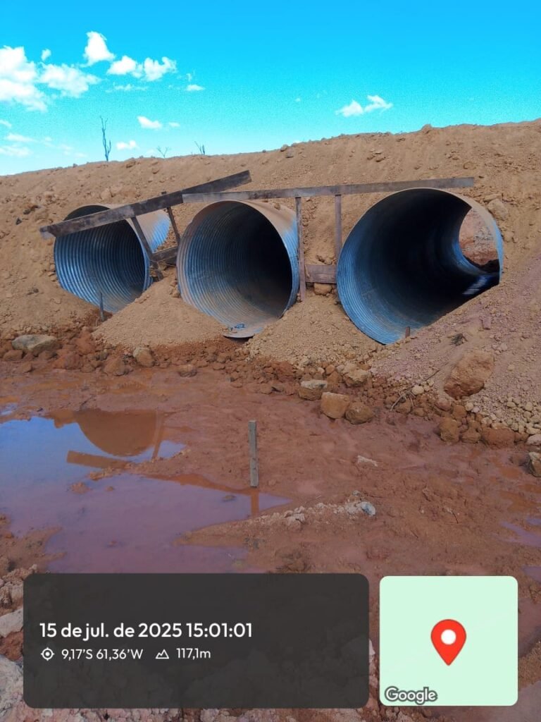 Pontos de instalação dos Tubos Armânicos Rodovia MT-206