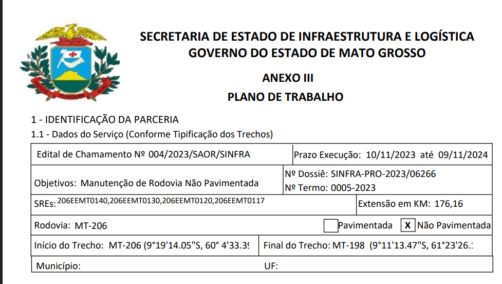 aditivo para ampliar manutenção da MT-206